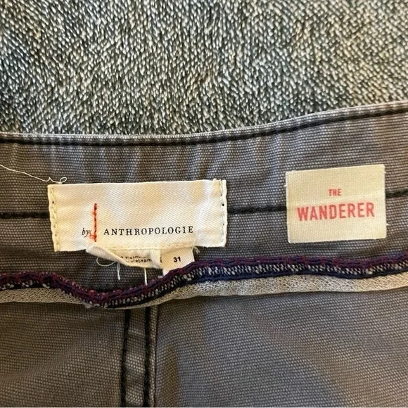 Anthropologie The Wanderer High-Rise Cargo Pants Grey Size 31 - Picture 9 of 14